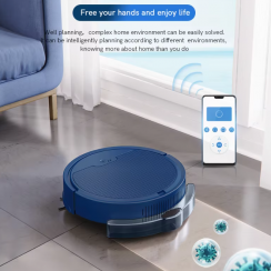 2 Pks Wifi APP Control Smart Robot Vacuum Cleaner with Water Tank