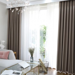 5 Pcs Modern Luxury Fabric Window Blackout Curtain