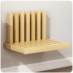 3 Pks Wall Mounted Folding Stool